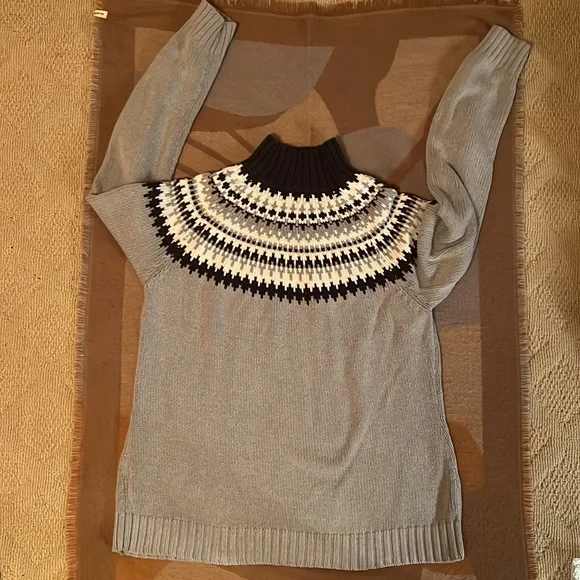 Knit Fair Isle sweater with Raglan sleeves, M - Picture 2 of 8